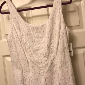 NWT White Eyelet Lord & Taylor Dress